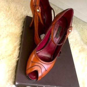 Louis Vuitton Cognac Heels